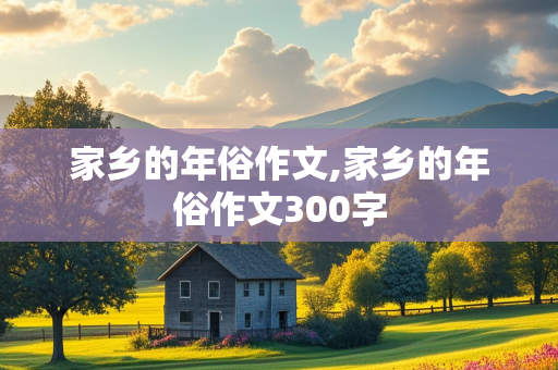 家乡的年俗作文,家乡的年俗作文300字