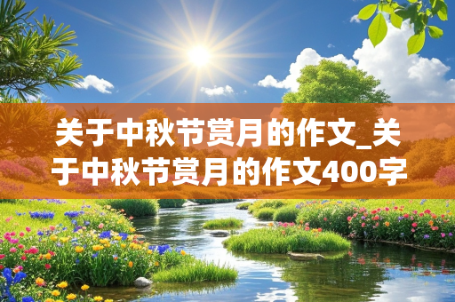 关于中秋节赏月的作文_关于中秋节赏月的作文400字