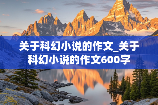 关于科幻小说的作文_关于科幻小说的作文600字