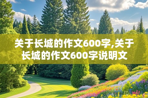 关于长城的作文600字,关于长城的作文600字说明文