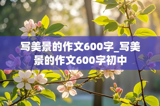 写美景的作文600字_写美景的作文600字初中