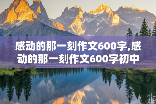 感动的那一刻作文600字,感动的那一刻作文600字初中