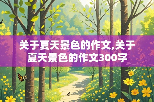 关于夏天景色的作文,关于夏天景色的作文300字