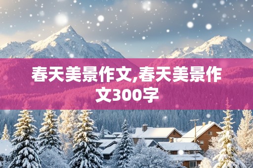 春天美景作文,春天美景作文300字