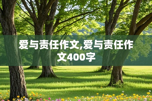 爱与责任作文,爱与责任作文400字