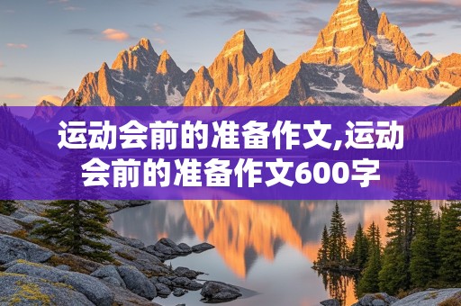 运动会前的准备作文,运动会前的准备作文600字