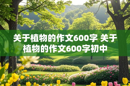 关于植物的作文600字 关于植物的作文600字初中