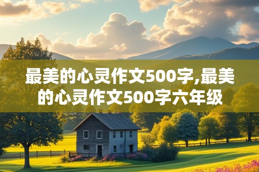 最美的心灵作文500字,最美的心灵作文500字六年级