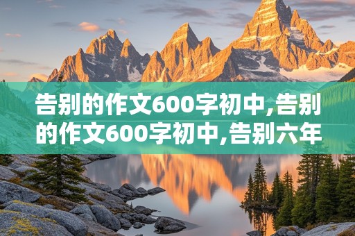 告别的作文600字初中,告别的作文600字初中,告别六年