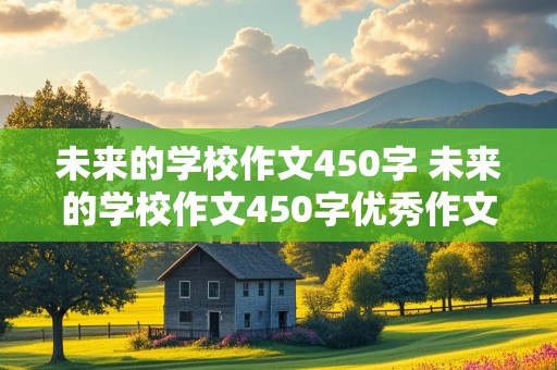 未来的学校作文450字 未来的学校作文450字优秀作文