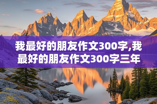 我最好的朋友作文300字,我最好的朋友作文300字三年级