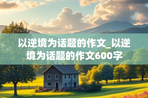 以逆境为话题的作文_以逆境为话题的作文600字