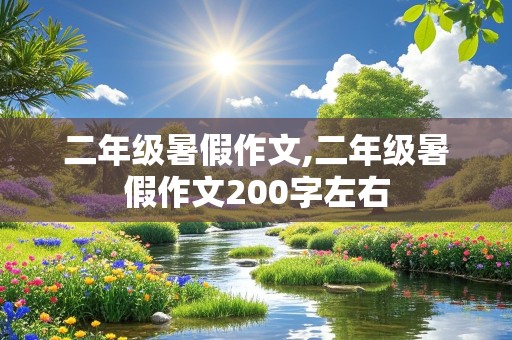 二年级暑假作文,二年级暑假作文200字左右