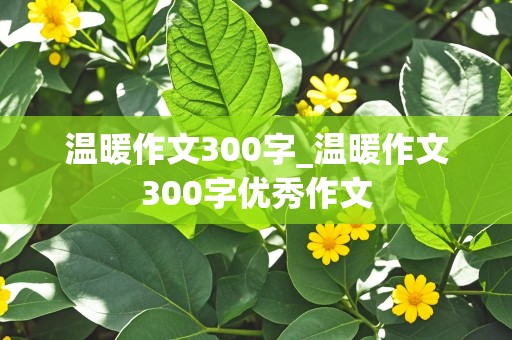 温暖作文300字_温暖作文300字优秀作文