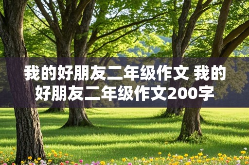 我的好朋友二年级作文 我的好朋友二年级作文200字