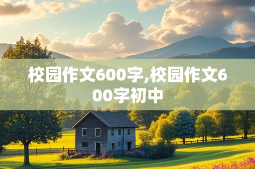 校园作文600字,校园作文600字初中