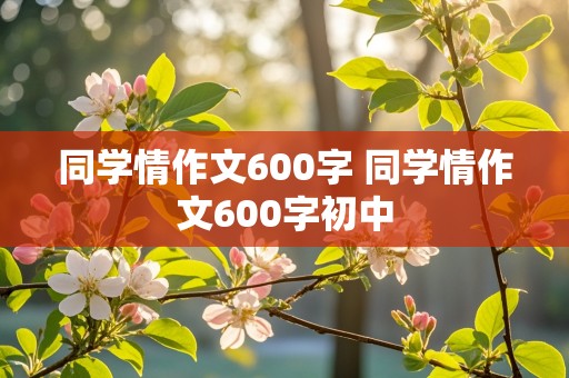 同学情作文600字 同学情作文600字初中