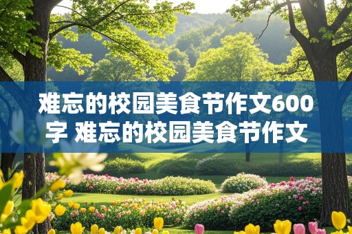 难忘的校园美食节作文600字 难忘的校园美食节作文600字点面结合