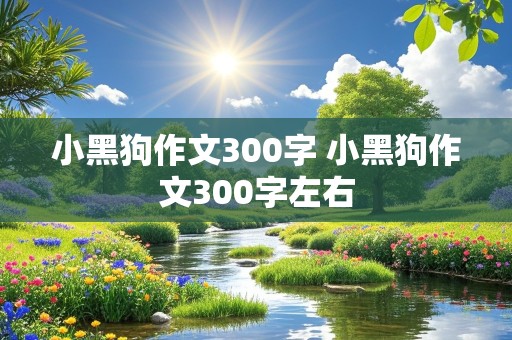 小黑狗作文300字 小黑狗作文300字左右