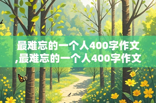 最难忘的一个人400字作文,最难忘的一个人400字作文免费