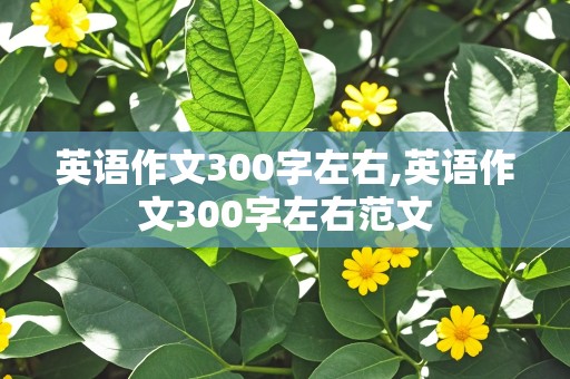 英语作文300字左右,英语作文300字左右范文