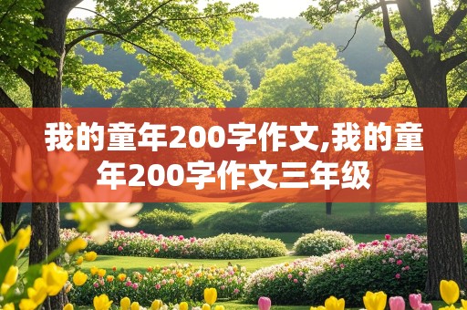 我的童年200字作文,我的童年200字作文三年级