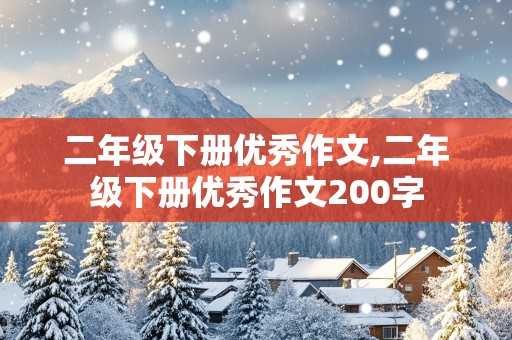 二年级下册优秀作文,二年级下册优秀作文200字