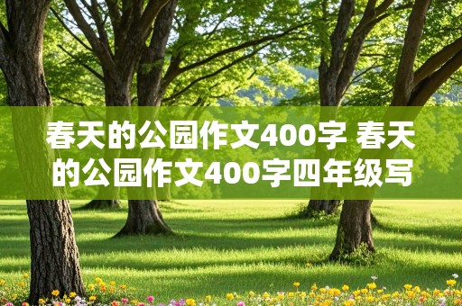 春天的公园作文400字 春天的公园作文400字四年级写景