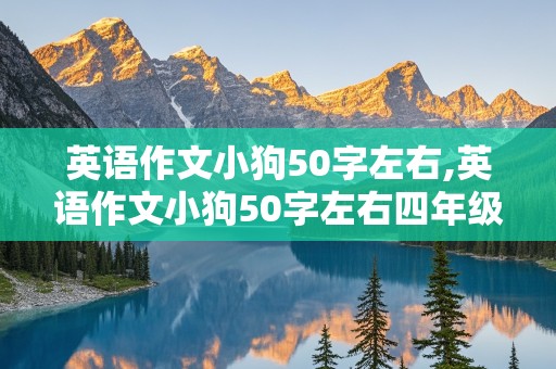 英语作文小狗50字左右,英语作文小狗50字左右四年级