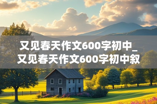 又见春天作文600字初中_又见春天作文600字初中叙事