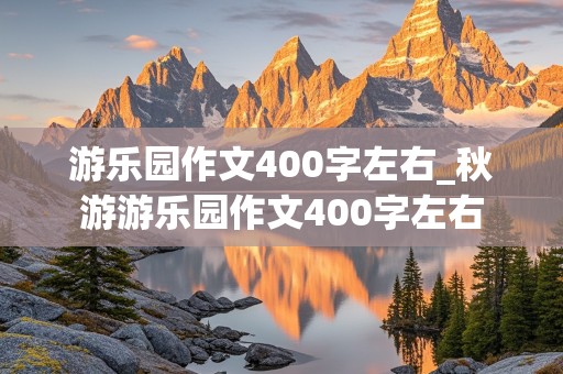 游乐园作文400字左右_秋游游乐园作文400字左右