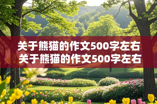 关于熊猫的作文500字左右 关于熊猫的作文500字左右三年级