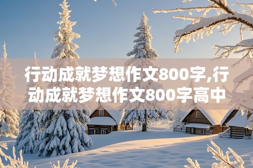 行动成就梦想作文800字,行动成就梦想作文800字高中