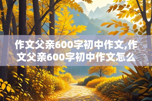 作文父亲600字初中作文,作文父亲600字初中作文怎么写