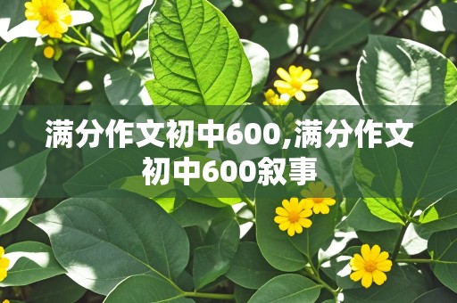 满分作文初中600,满分作文初中600叙事