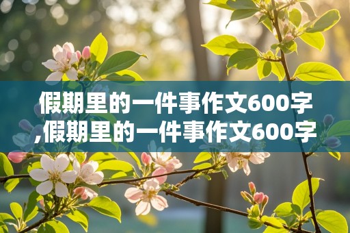 假期里的一件事作文600字,假期里的一件事作文600字初中