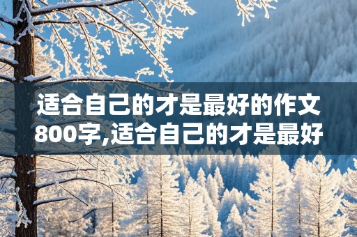 适合自己的才是最好的作文800字,适合自己的才是最好的作文800字记叙文