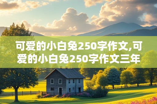 可爱的小白兔250字作文,可爱的小白兔250字作文三年级