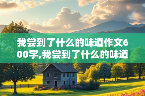 我尝到了什么的味道作文600字,我尝到了什么的味道作文600字初中