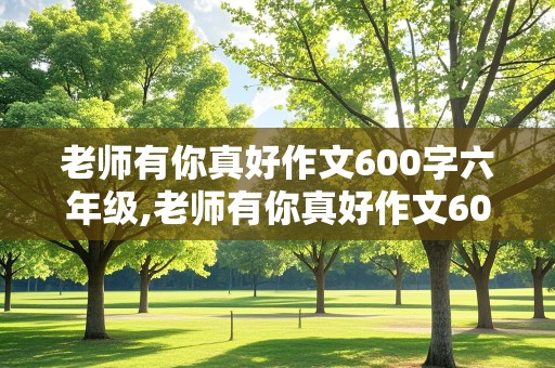 老师有你真好作文600字六年级,老师有你真好作文600字六年级优秀