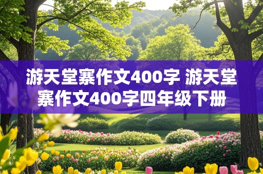 游天堂寨作文400字 游天堂寨作文400字四年级下册