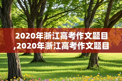 2020年浙江高考作文题目,2020年浙江高考作文题目是什么