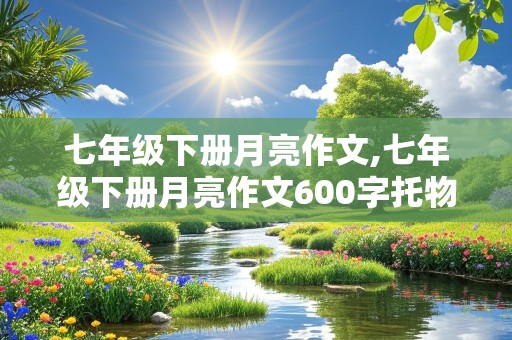 七年级下册月亮作文,七年级下册月亮作文600字托物言志