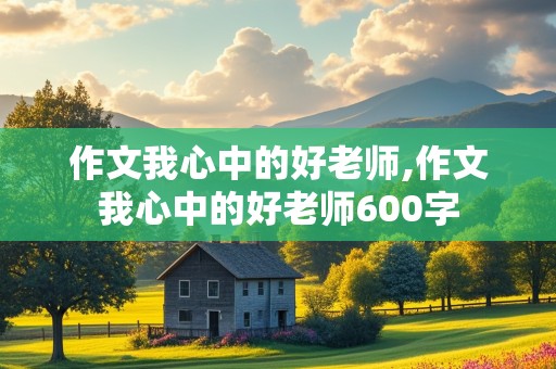 作文我心中的好老师,作文我心中的好老师600字