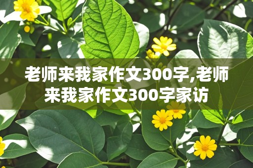 老师来我家作文300字,老师来我家作文300字家访