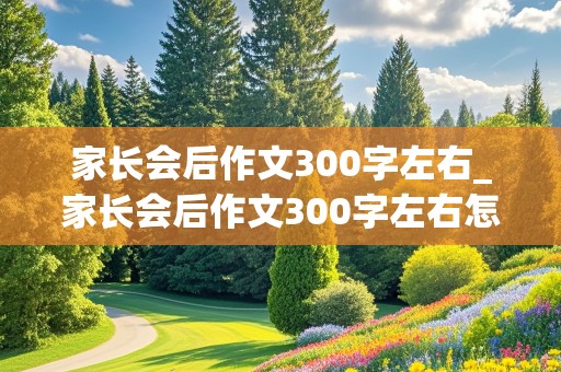 家长会后作文300字左右_家长会后作文300字左右怎么写