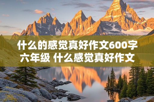 什么的感觉真好作文600字六年级 什么感觉真好作文600字六年级作文