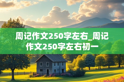 周记作文250字左右_周记作文250字左右初一