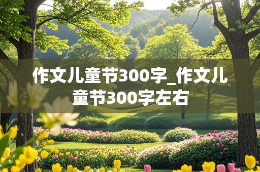 作文儿童节300字_作文儿童节300字左右