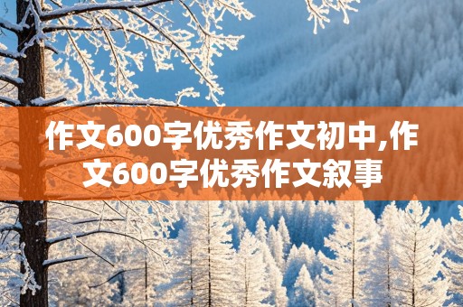 作文600字优秀作文初中,作文600字优秀作文叙事